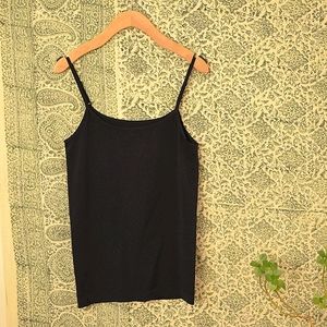 Basic black tank top